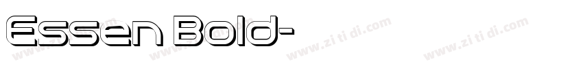 Essen Bold字体转换